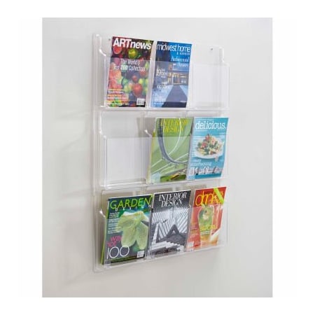 Safco Clear 9 Magazine Display 5603CL